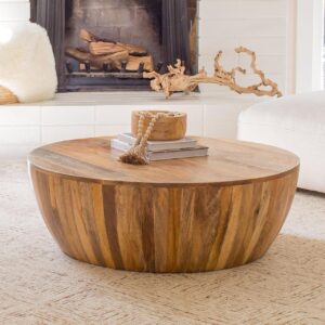 round drum coffee table
