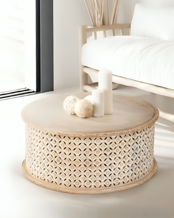 Small carving coffee table
