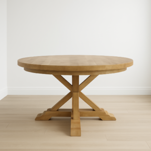 Solid Cross Leg Table
