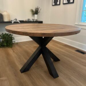 Iron Cross Leg Table