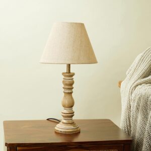 Wooden Nightstand Lamp