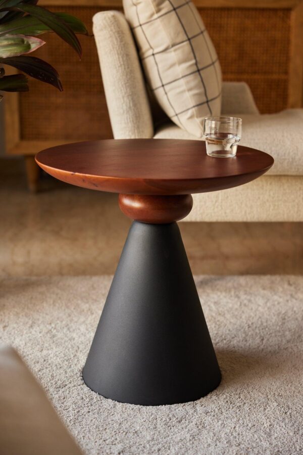 Wooden Accent Side Table
